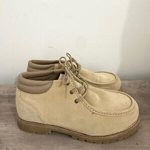 Brahma Steel Toe Bruce Boots Men's Size 13 Tan Suede Leather ASTM F2413-05